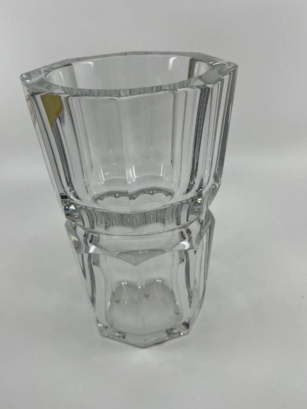 Vintage Baccarat Edith, Heavy Cut Crystal Vase in Original Box